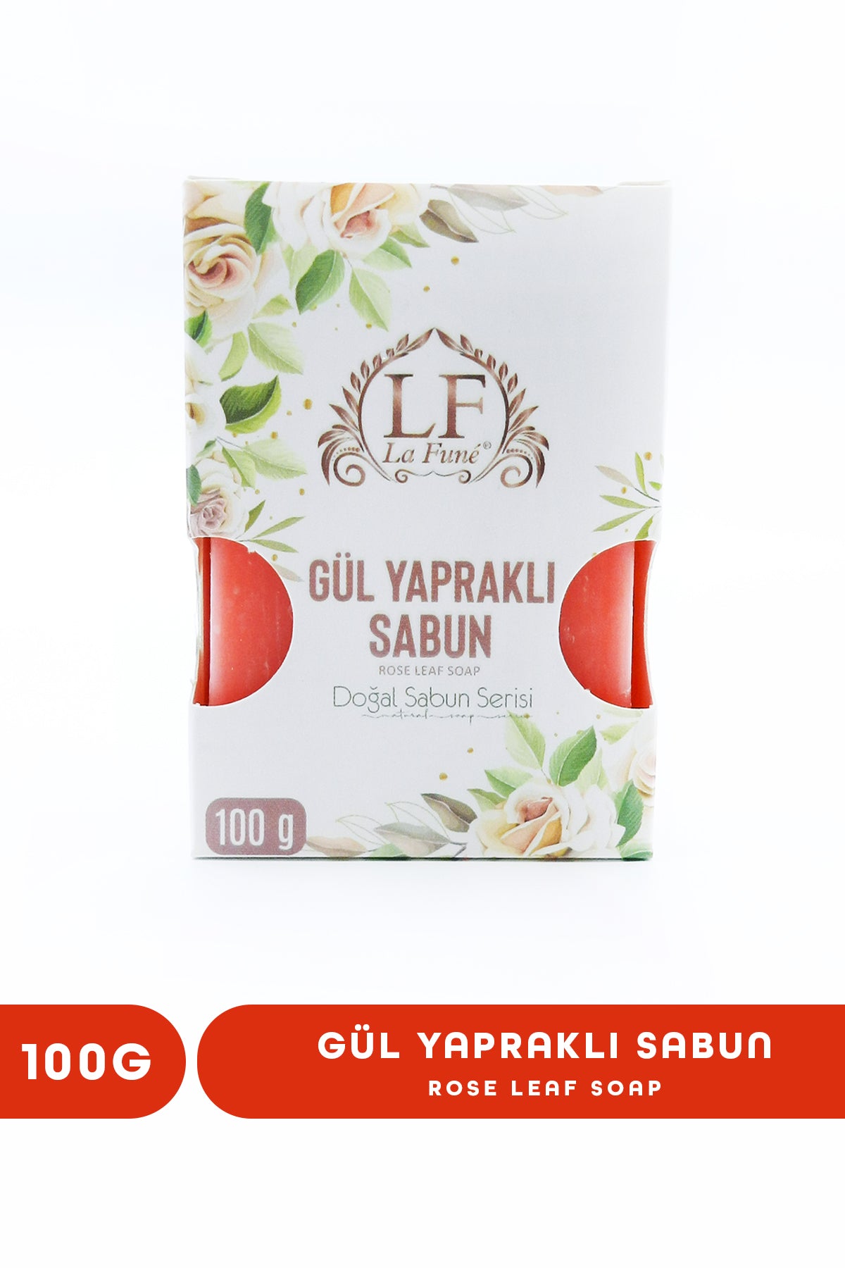 Gül Yapraklı Doğal Yüz Ve Vücut Sabunu 100 gr