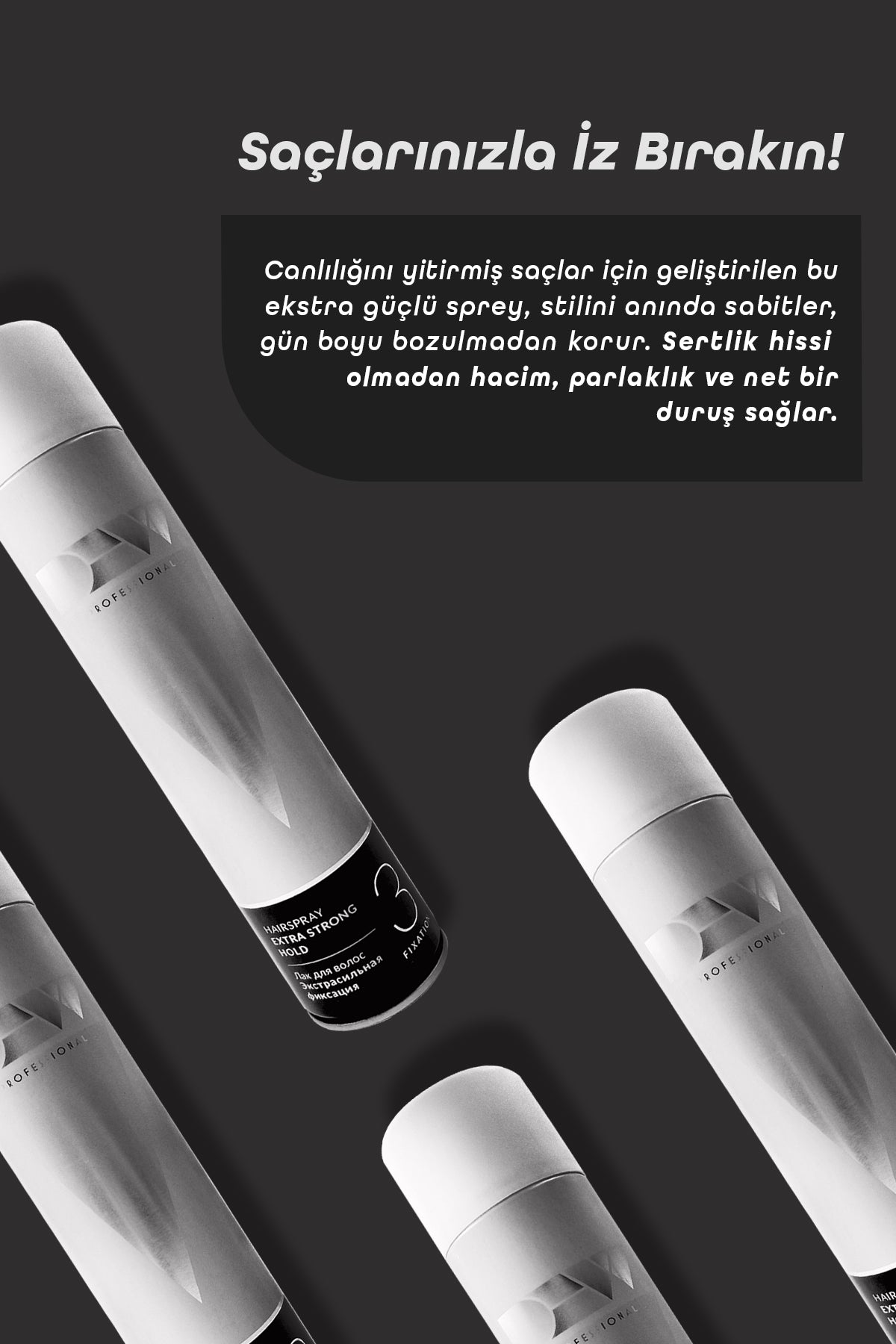 Dew Proffessional Extra Güçlü Tutuş Saç Spreyi No 3 - 500 ml