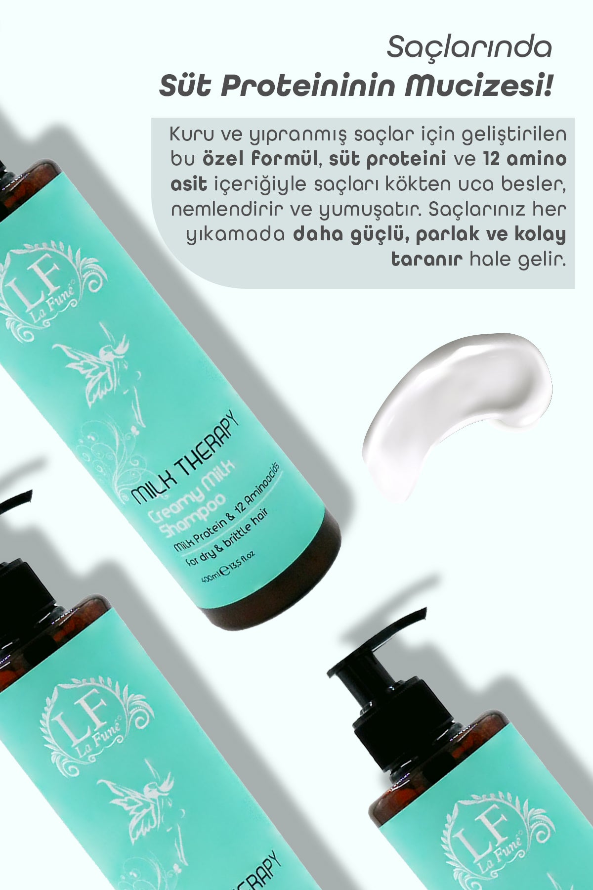 Milk Therapy Kremsi Süt Proteinli Saç Şampuan 400 ml